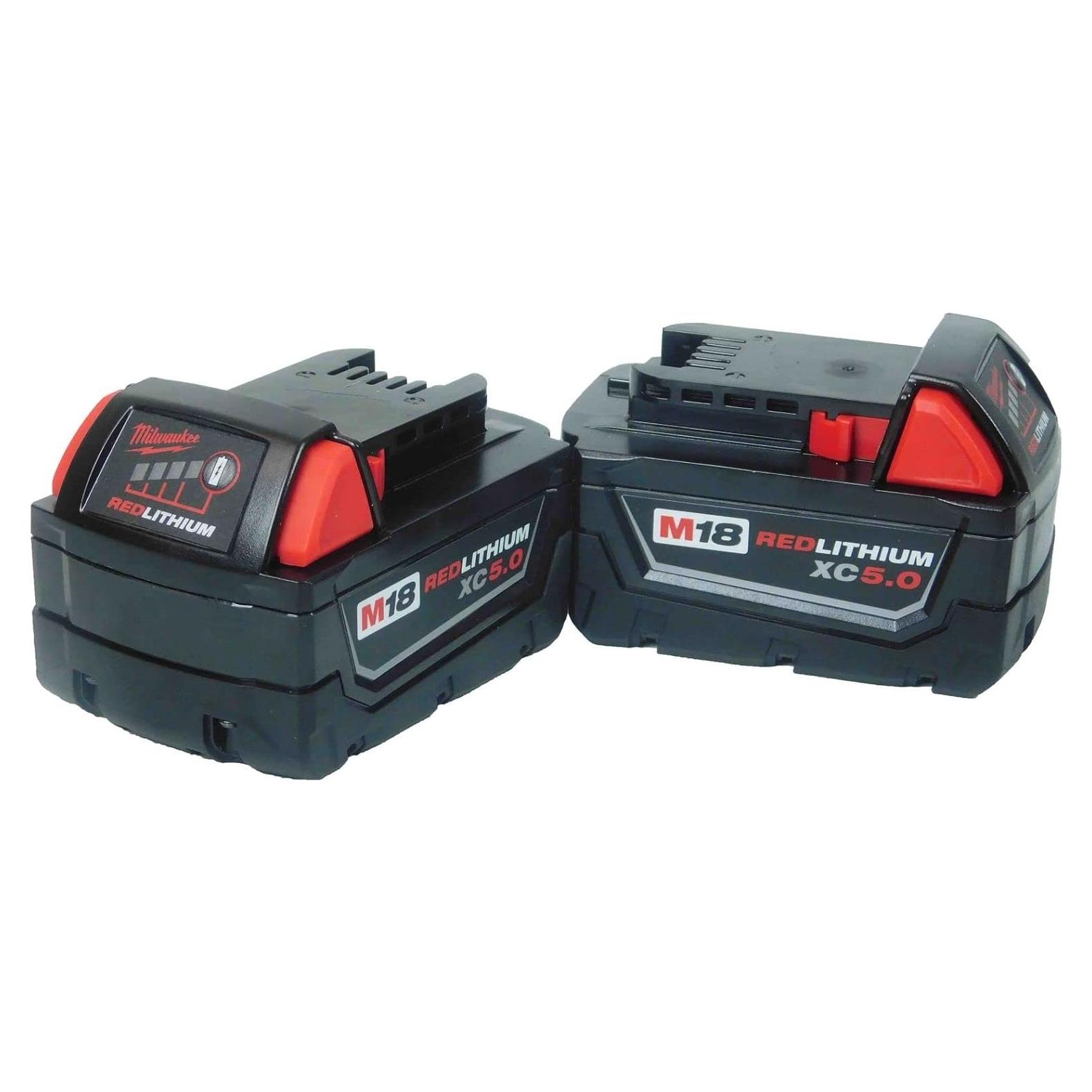 Batería Milwaukee M18 REDLITHIUM XC 5 Ah Paquete de 2