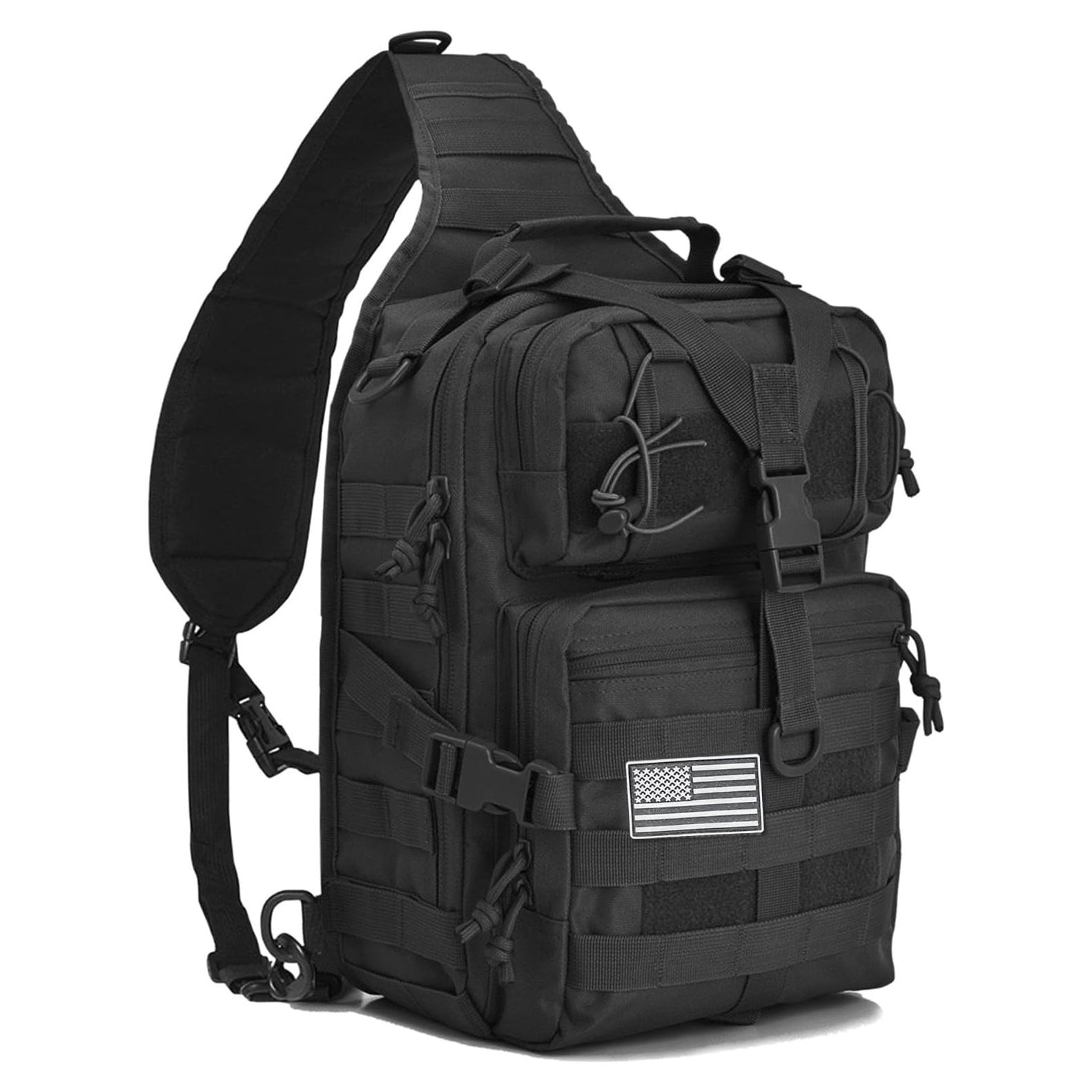 Mochila Táctica Hopopower Sling Bag 20L Nylon Impermeable