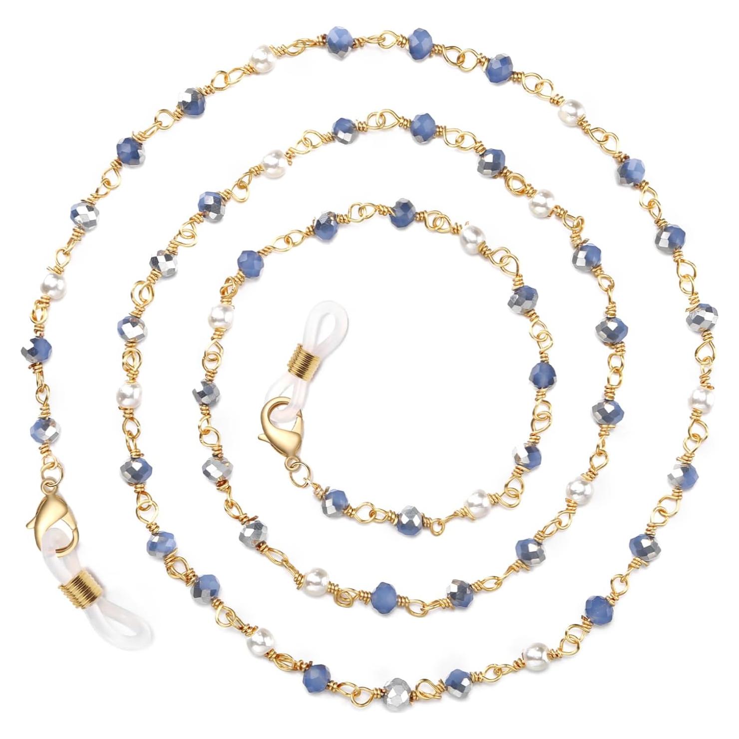 Cadena de Gafas Humlbird para Mujeres Azul Oscuro 012