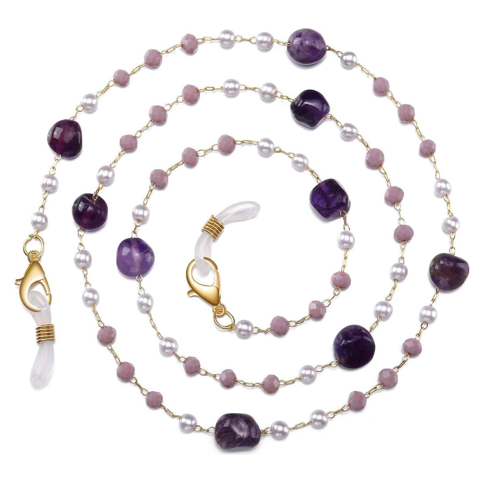 Cadena de Gafas Humlbird para Mujeres 67 cm Cristal Natural