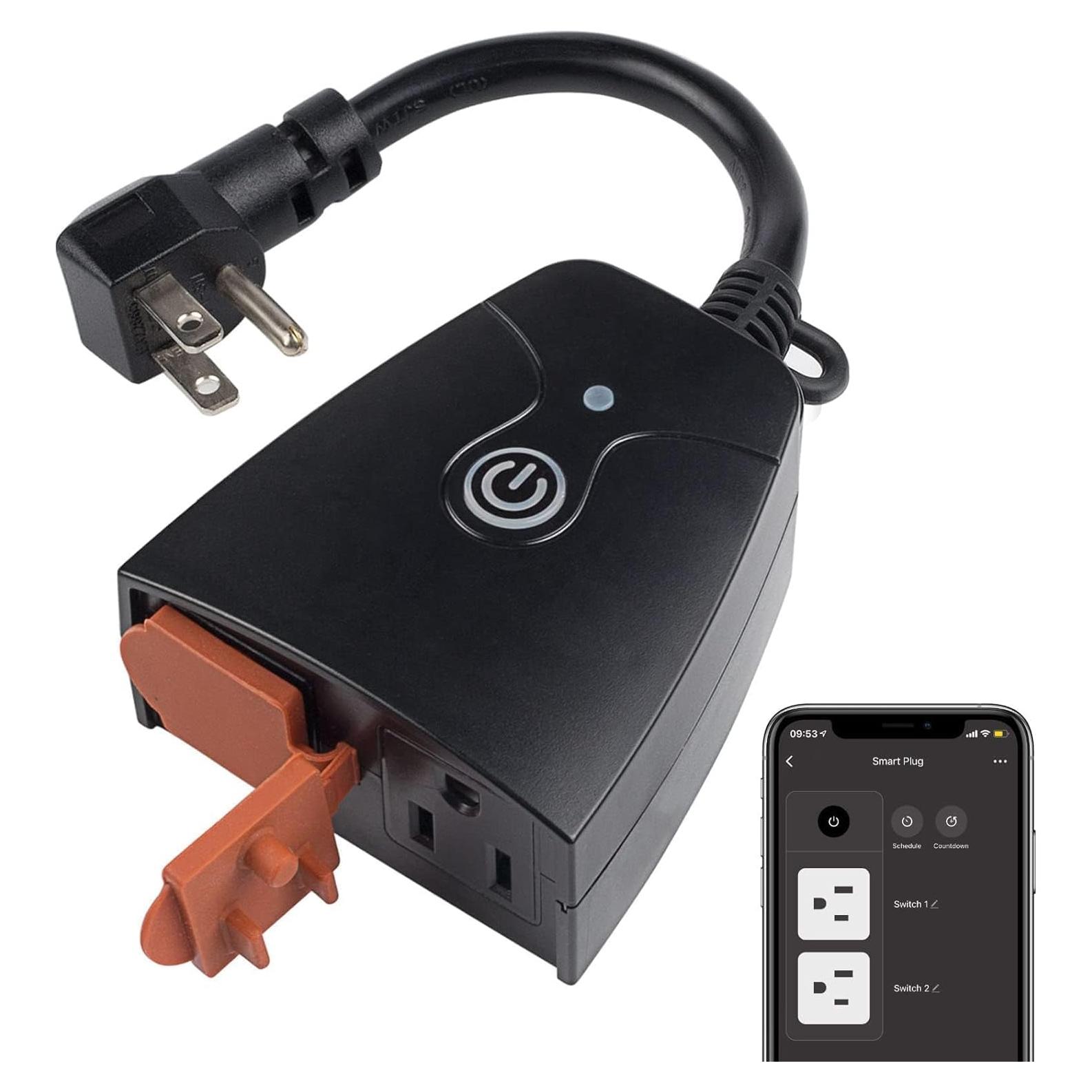 Enchufe Inteligente HBN WiFi Exterior 2 Salidas IP44