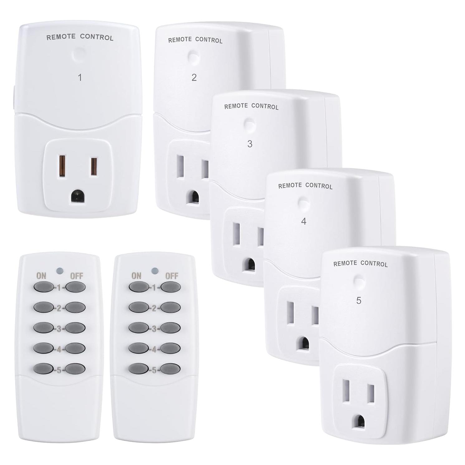 Enchufe Control Remoto BN-LINK 2 Remotos + 5 Enchufes