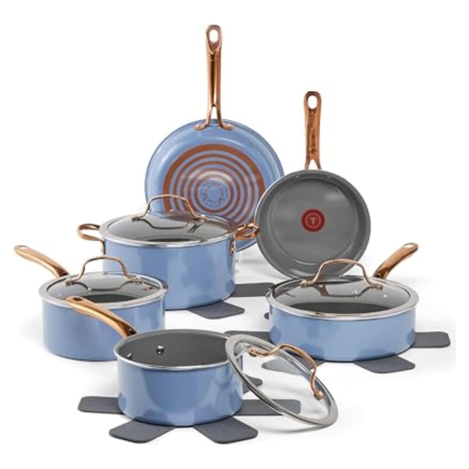 Juego de Utensilios de Cocina T-fal Preserve Cerámico 13 Pzas