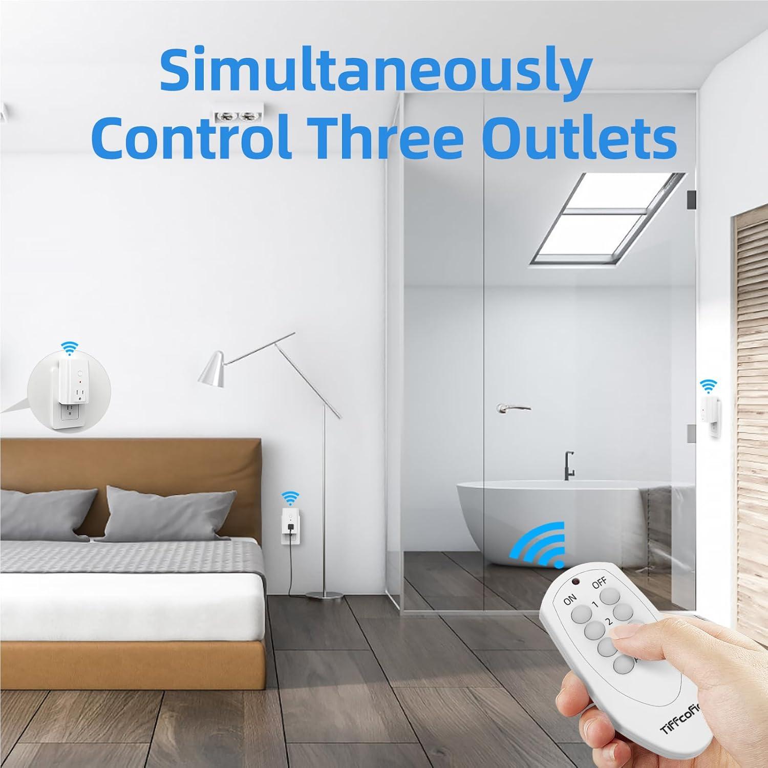 Enchufe Control Remoto TiFFCOFiO 3 Enchufes 30m 15A