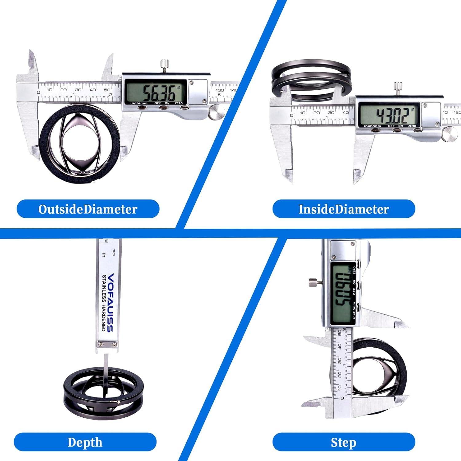 Calibrador Digital Kynup 150mm Acero Inoxidable Pantalla LCD
