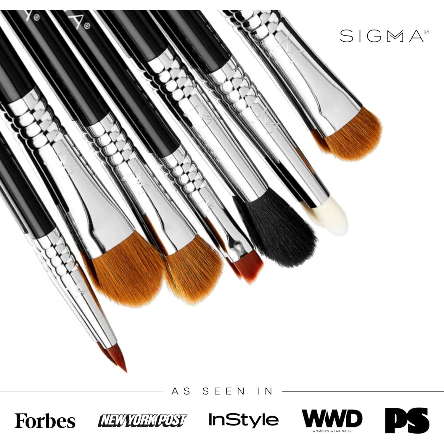 Conjunto de Brochas de Maquillaje para Ojos Sigma Beauty - 7 Piezas