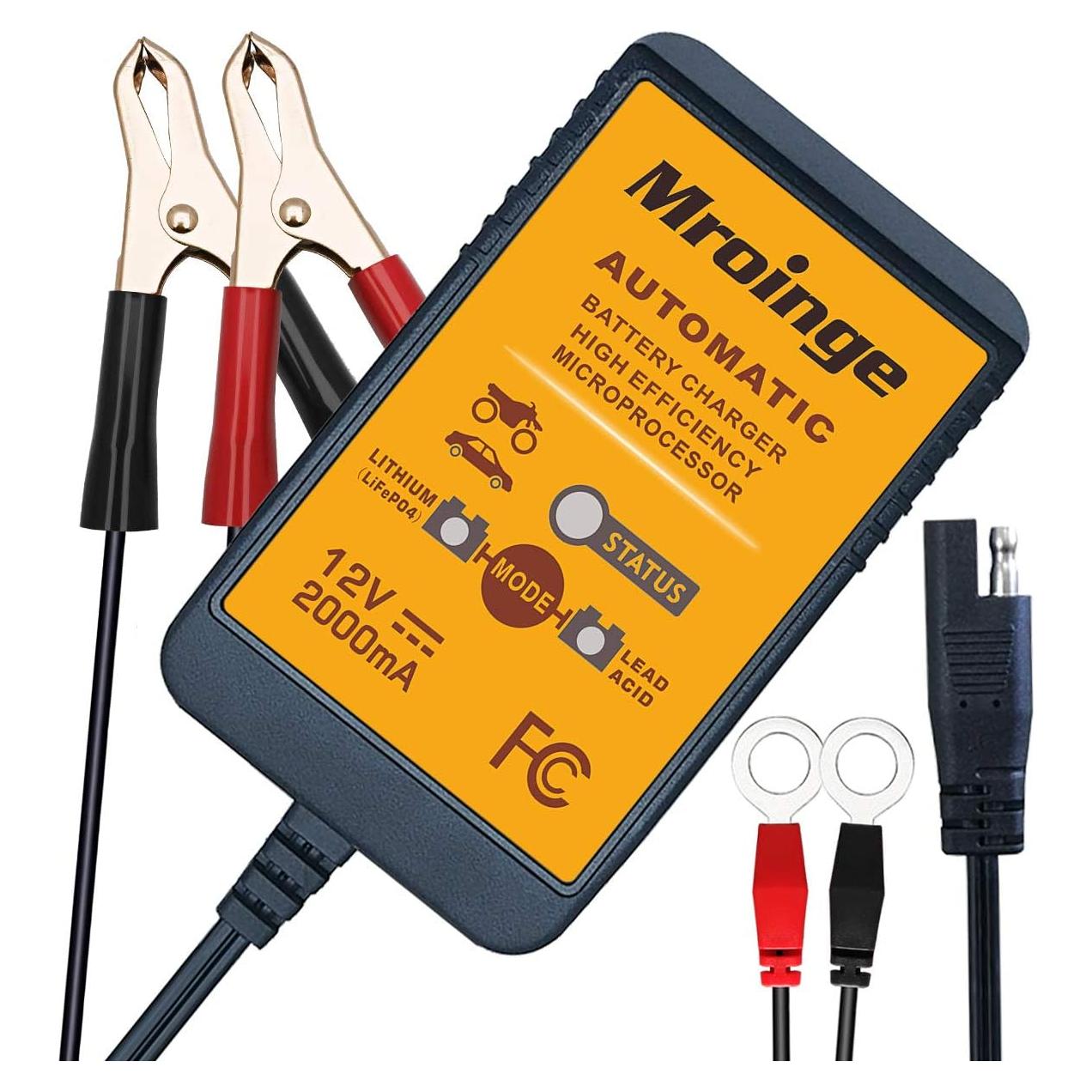 Cargador de Batería Mroinge MBC022 12V 2A Automático