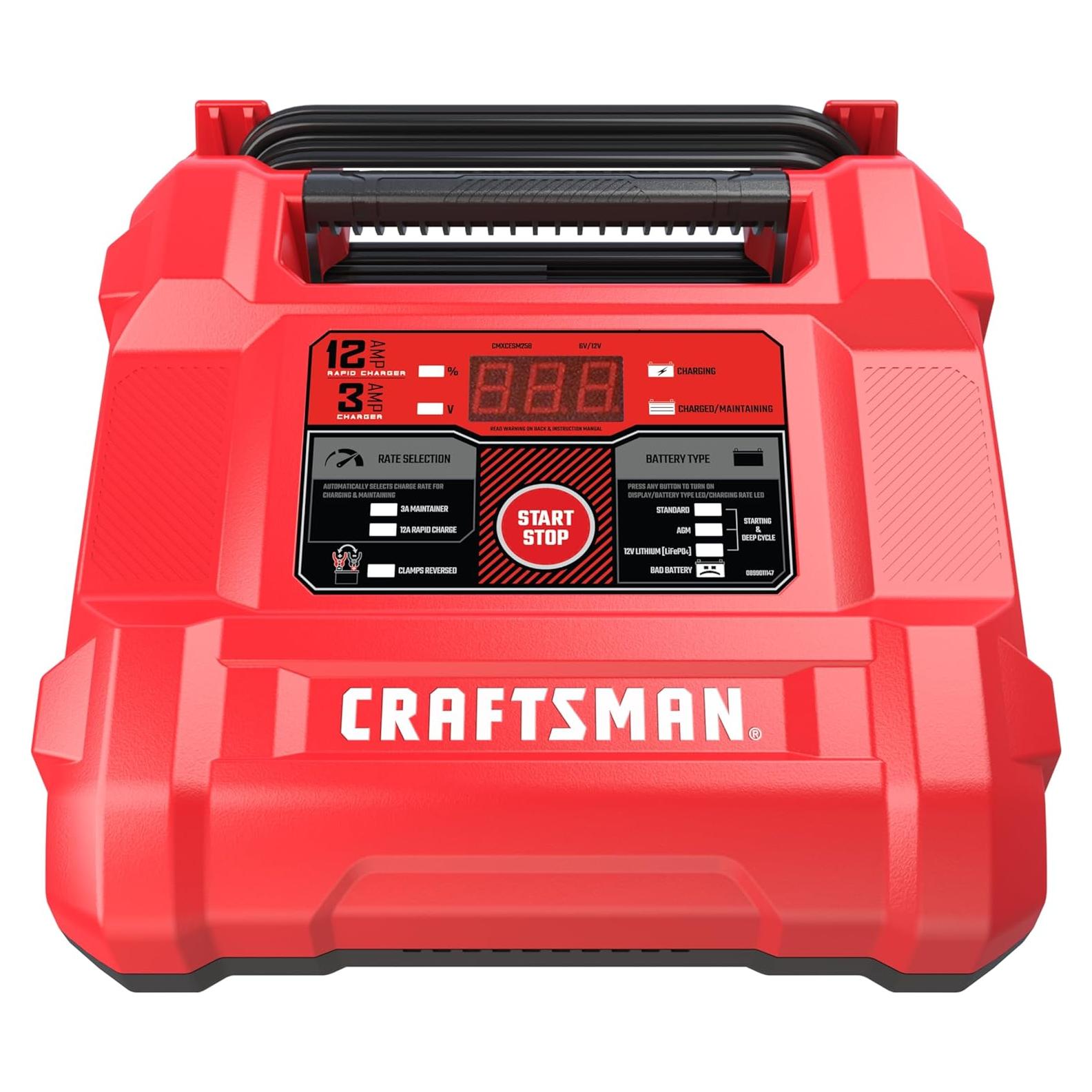 Cargador Automático Craftsman CMXCESM258 12A 6V/12V 4-en-1