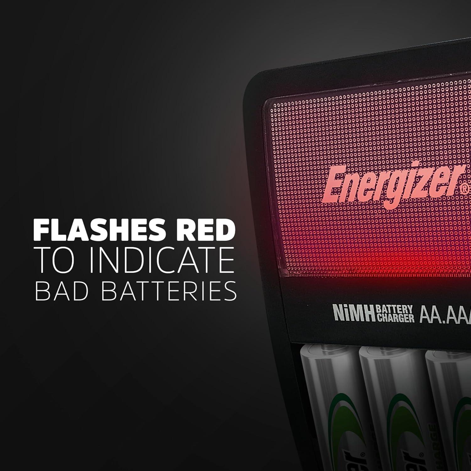 Cargador Energizer Value para Baterías Recargables AA/AAA NiMH