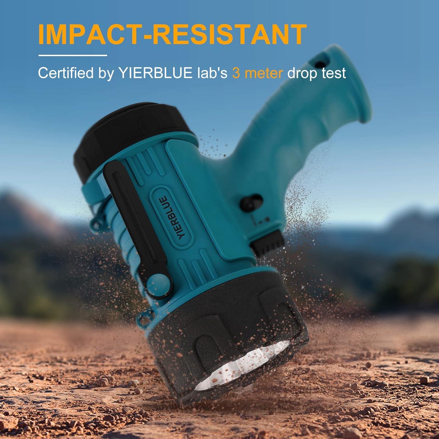 Linterna de Mano Recargable YIERBLUE 1000000 Lúmenes IP67