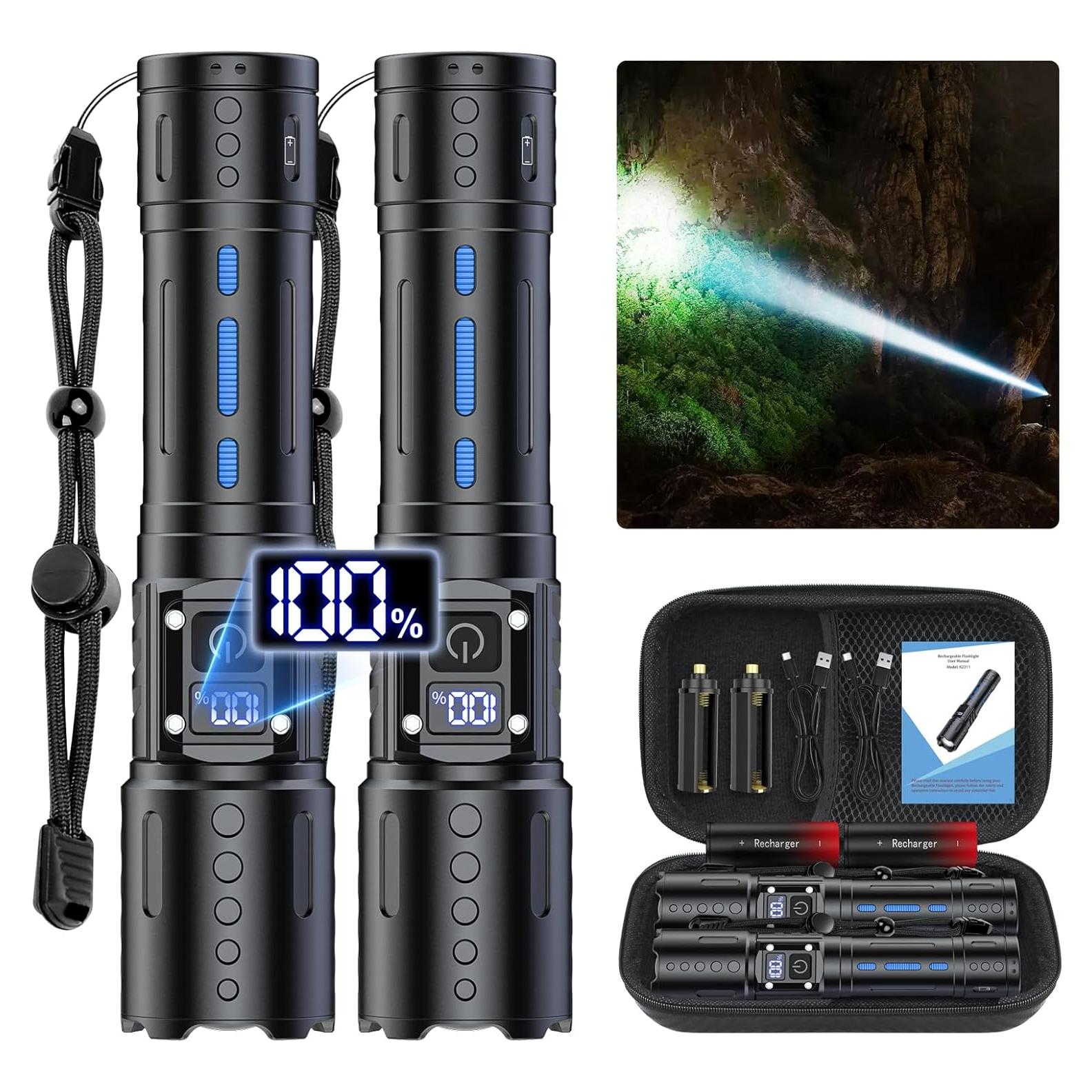 Linterna LED Táctica Banral K-2311-B Recargable 6 Modos