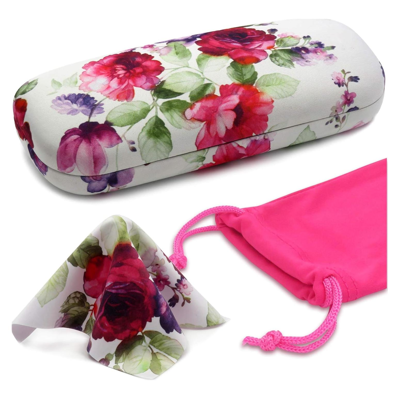 Estuche Duro para Gafas MyEyeglassCase Floral Rosa Arándano