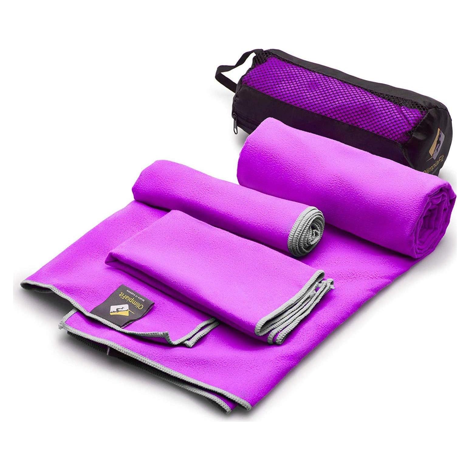 Toallas de Secado Rápido OlimpiaFit - 3 Piezas Microfibra 127x76cm