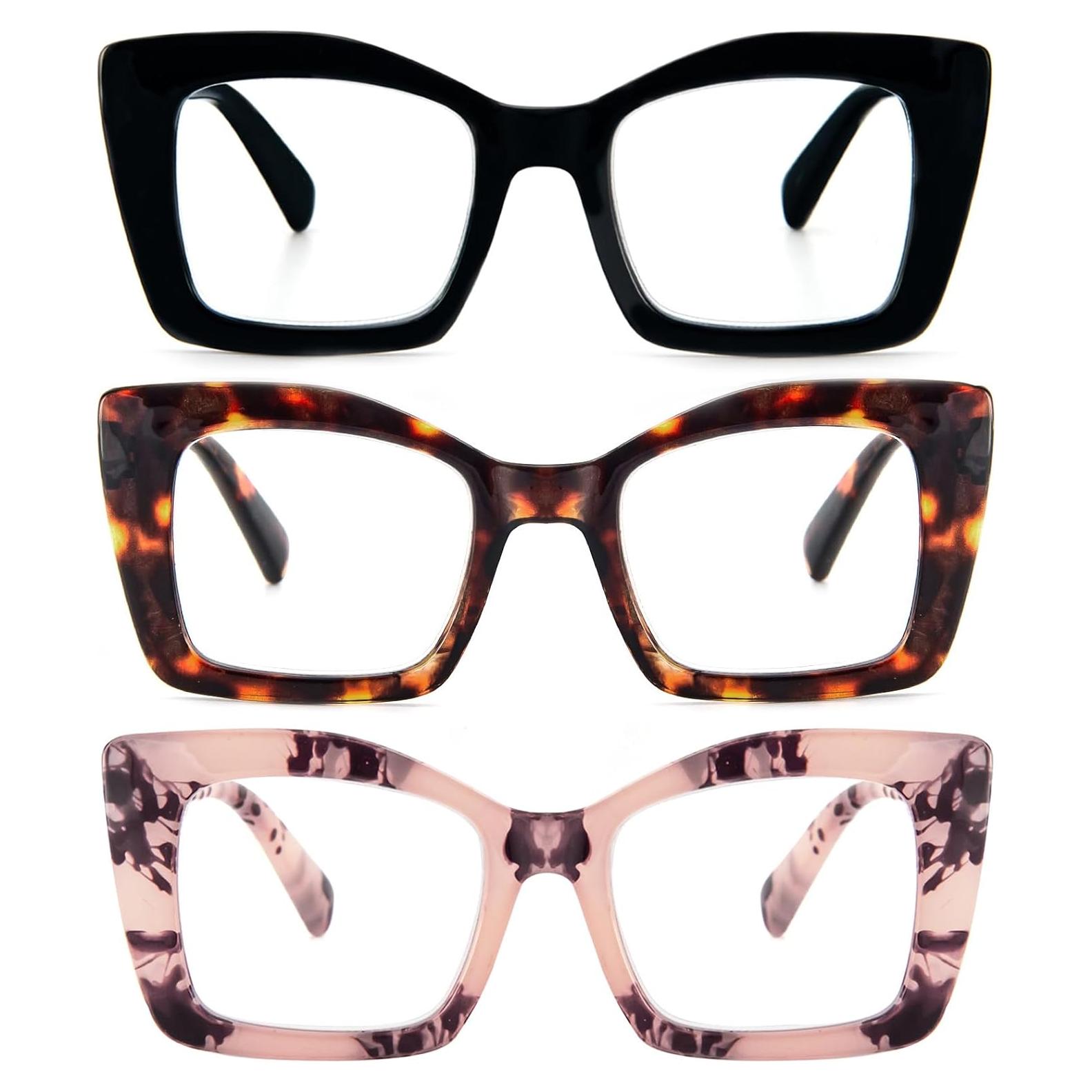 Gafas de Lectura REAVEE Oversized Anti Luz Azul 2.25x