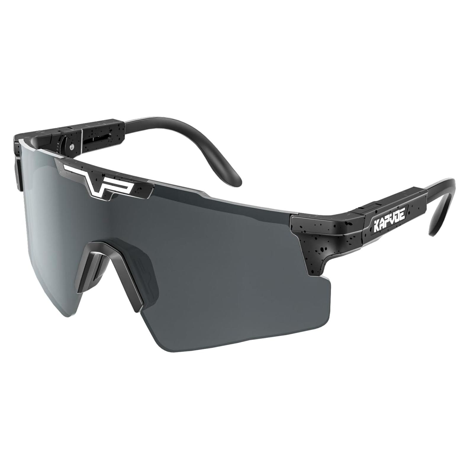 Gafas de Ciclismo KAPVOE UV400 Polarizadas Ajustables