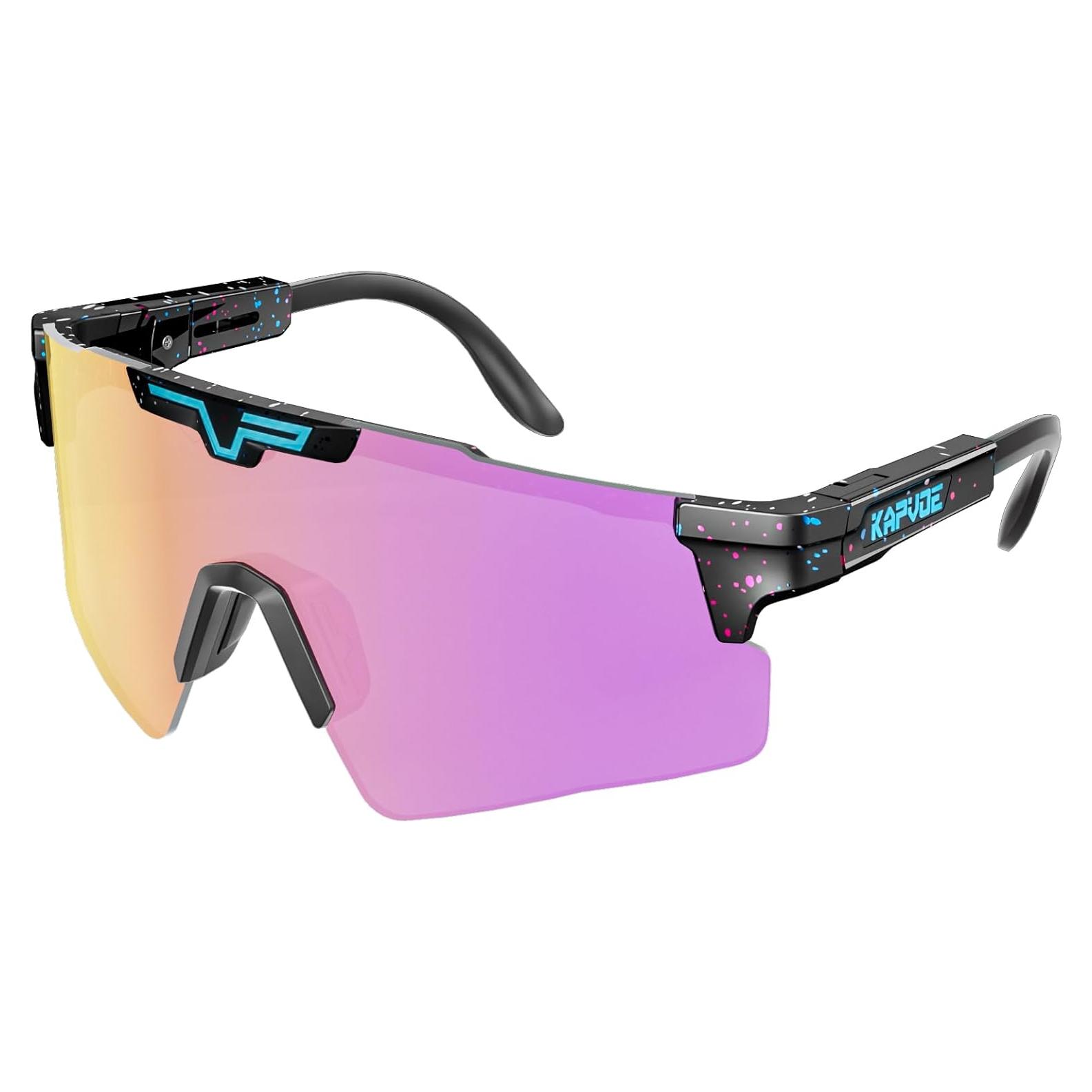 Gafas de Ciclismo KAPVOE Polarizadas UV400 Ajustables