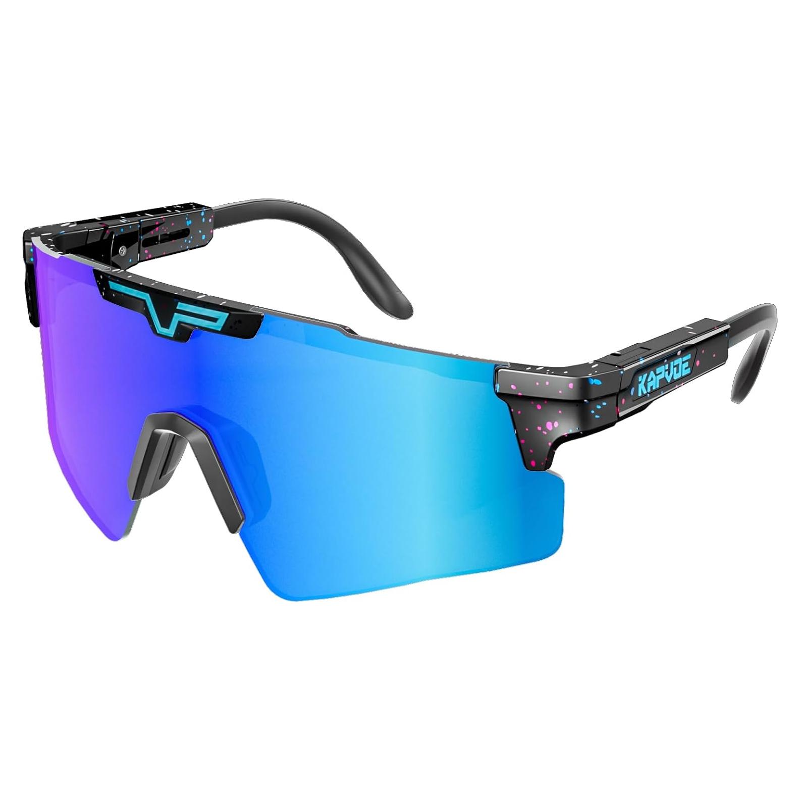 Gafas de Ciclismo KAPVOE Polarizadas UV400 Ajustables