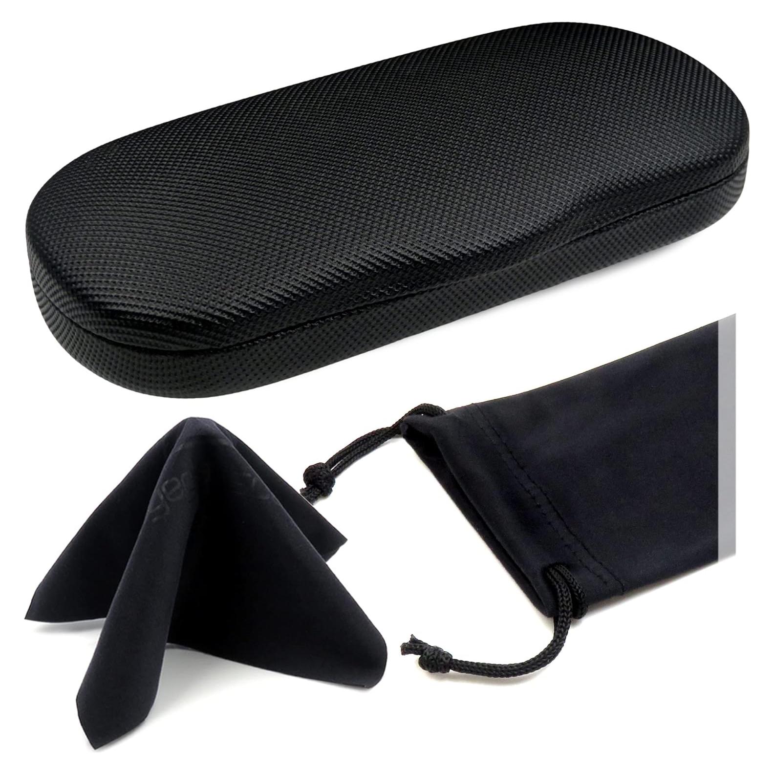 Estuche Duro para Gafas MyEyeglassCase Negro Rugoso