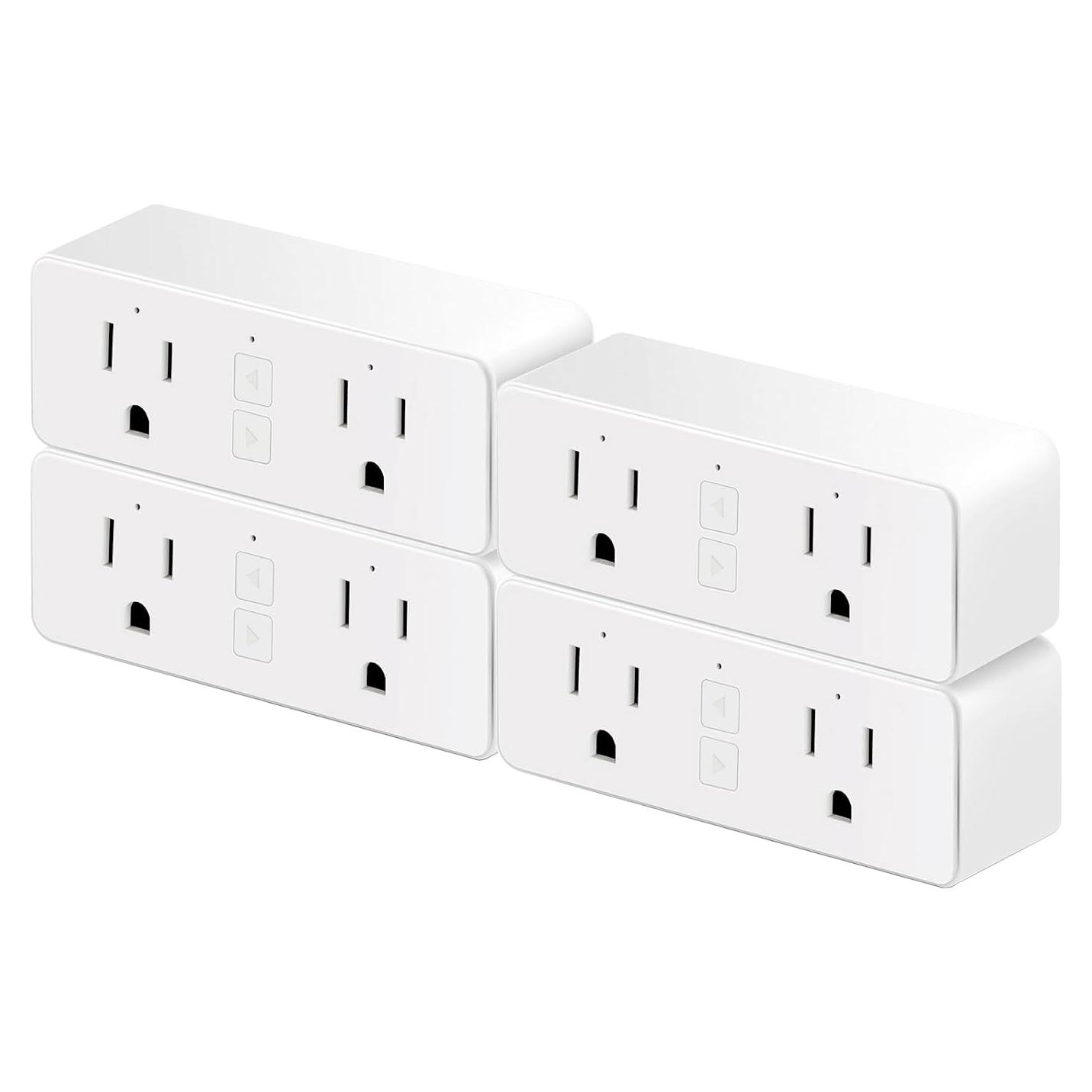 Enchufe Inteligente Doble JUNLIT 4 Tomas WiFi Control Voz