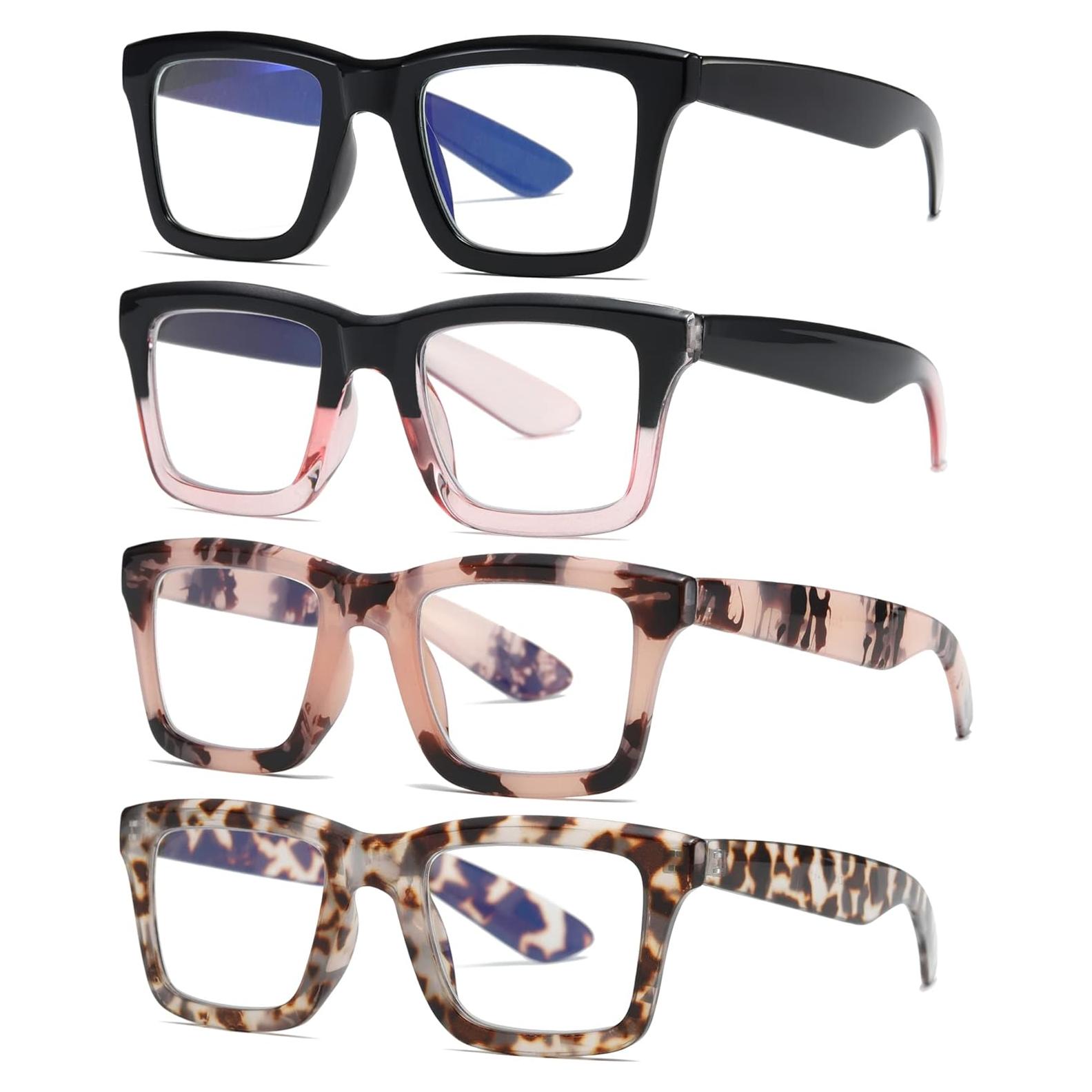 Paquete de 4 Gafas de Lectura ZXYOO con Protección UV400