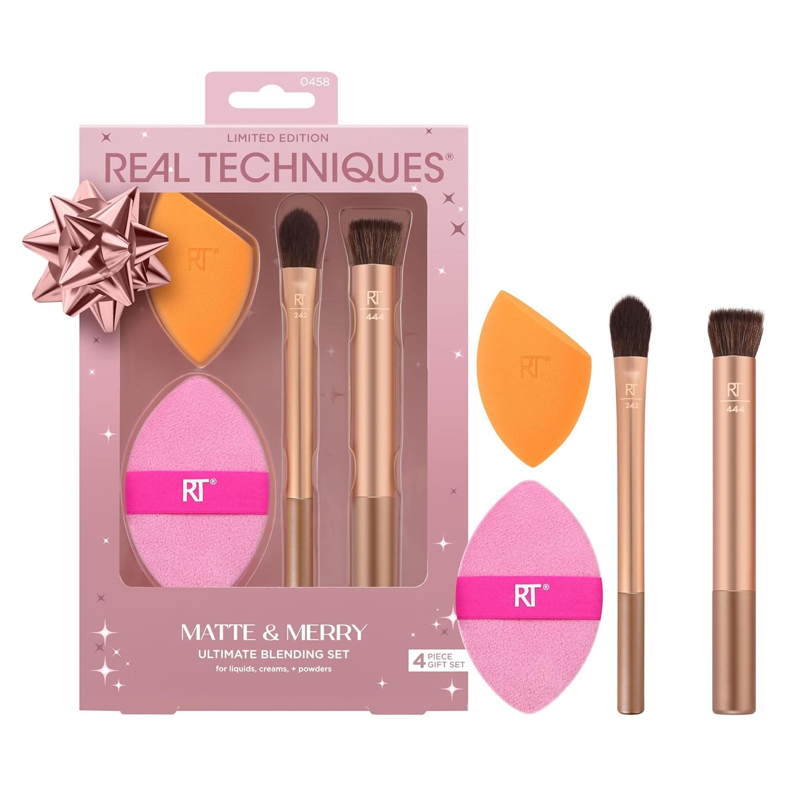 Set de Maquillaje Real Techniques Matte & Merry 4 Piezas