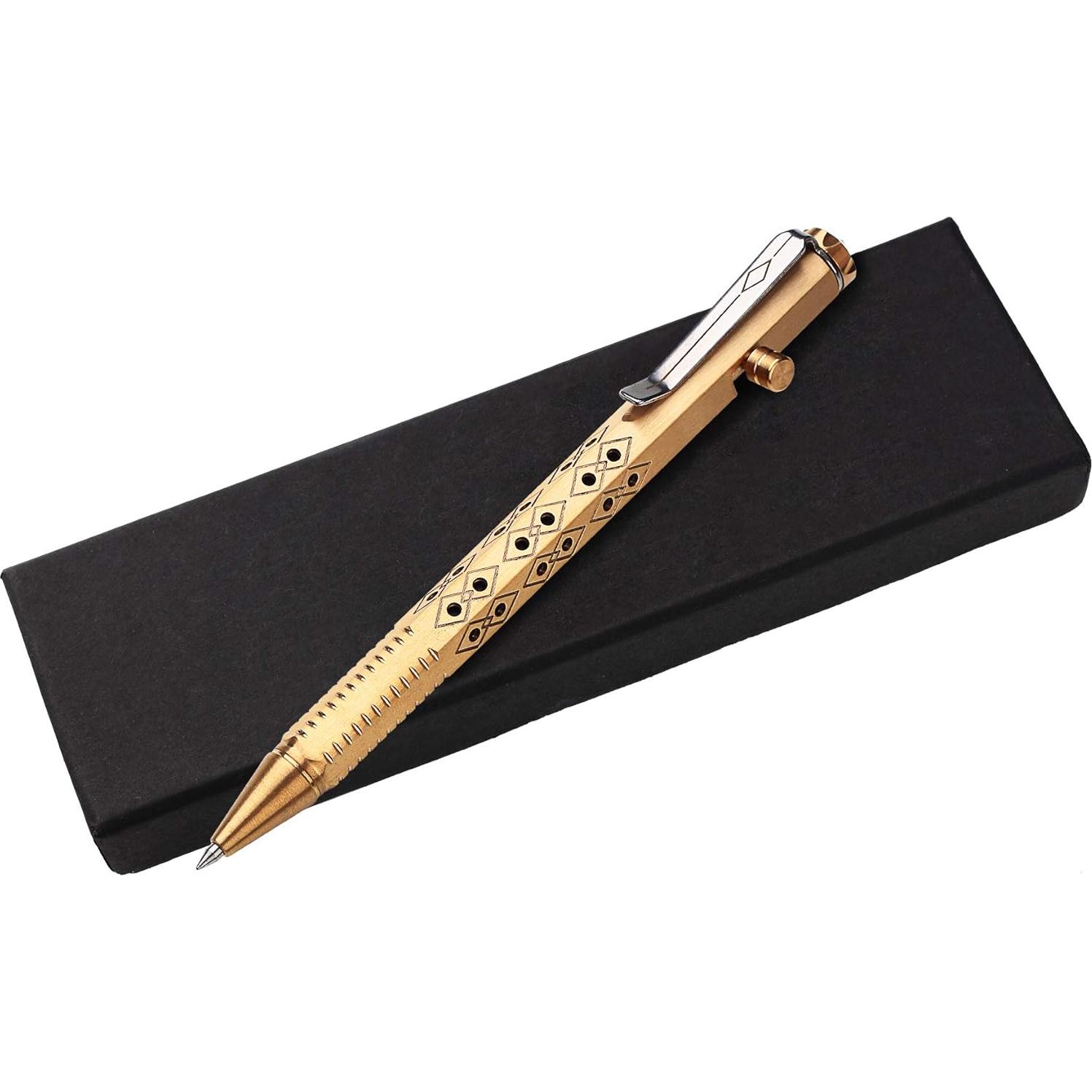 Bolígrafo SMOOTHERPRO de latón bronce con recarga Pilot G2