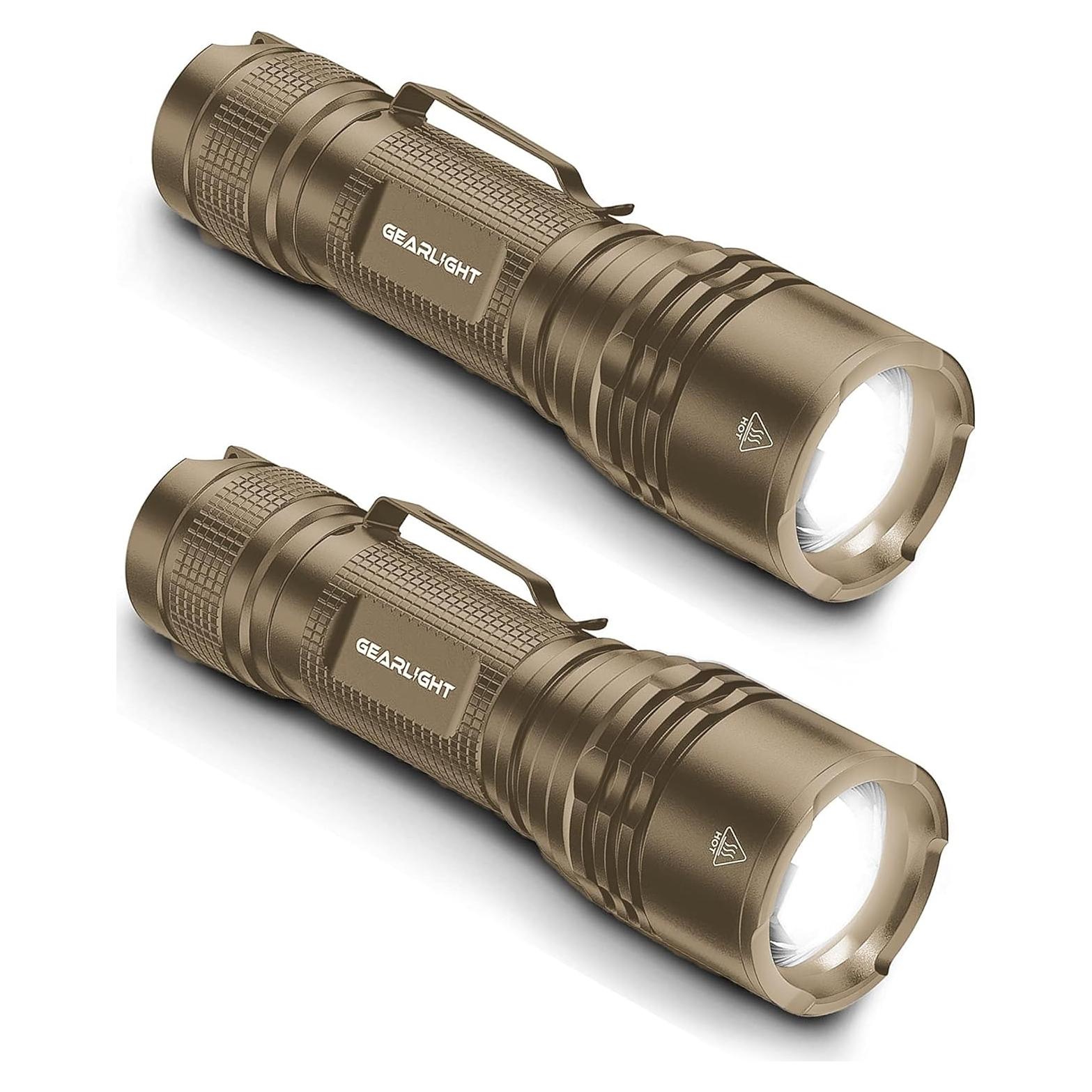 Linterna LED GearLight TAC - 2 Linternas Tácticas Compactas