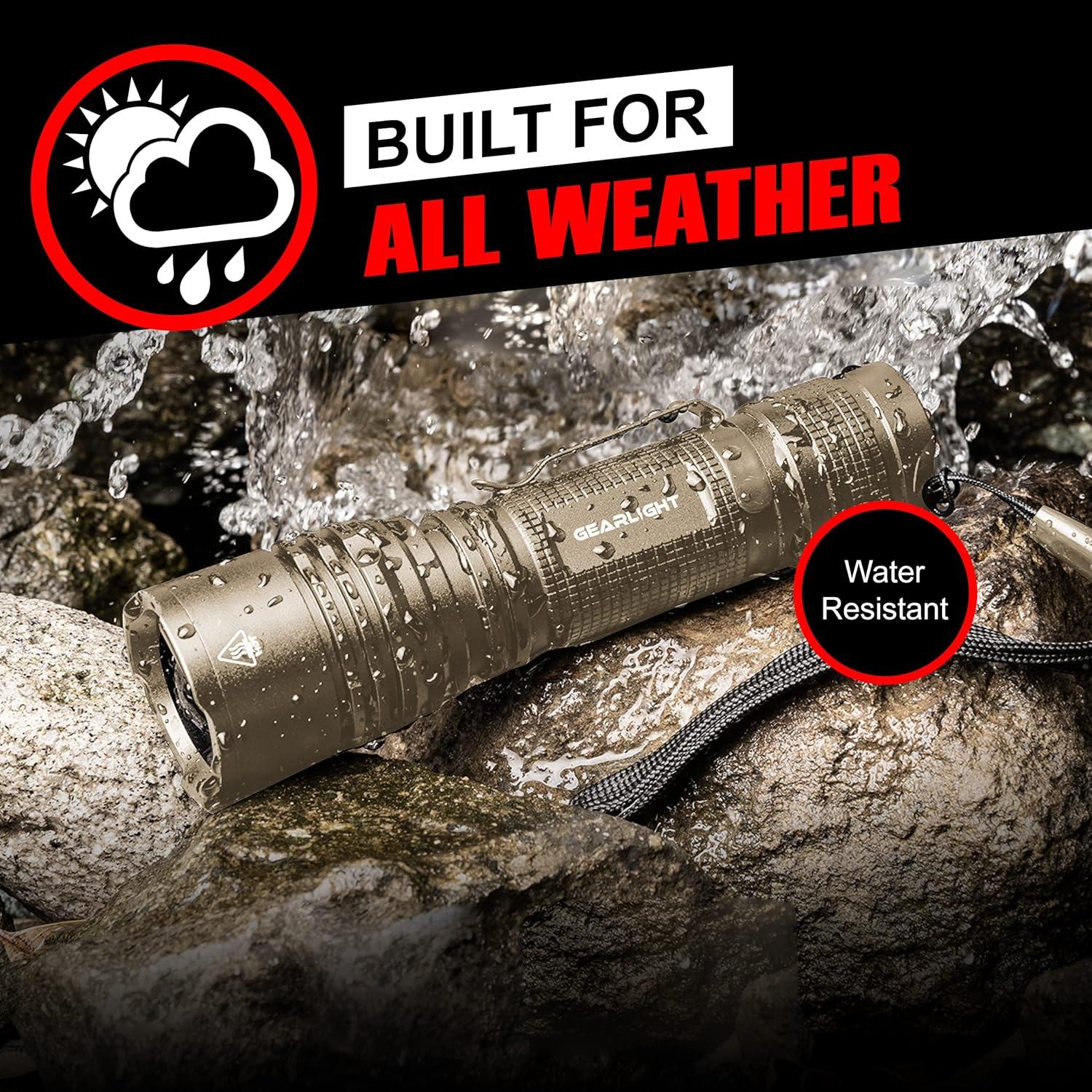 Linterna LED GearLight TAC - 2 Linternas Tácticas Compactas