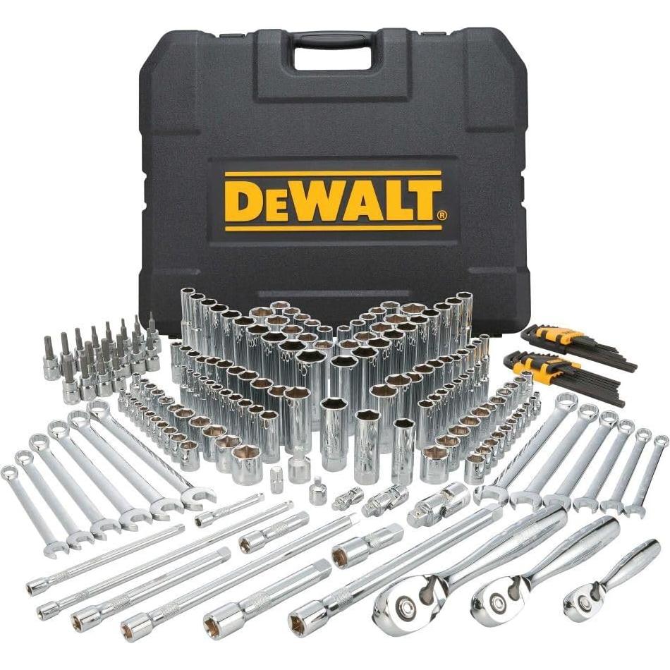 Kit de Herramientas Mecánicas DEWALT 204 Piezas con Enchufes