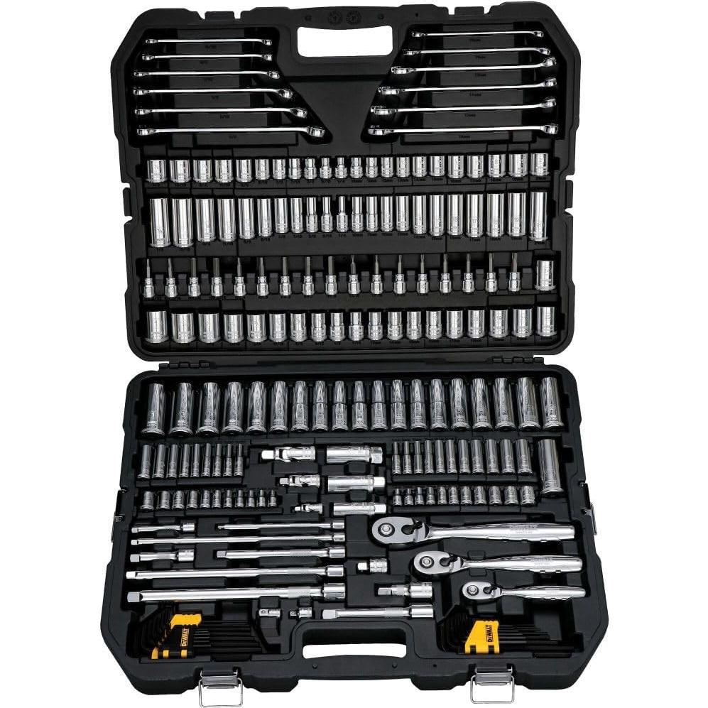 Kit de Herramientas Mecánicas DEWALT 204 Piezas con Enchufes