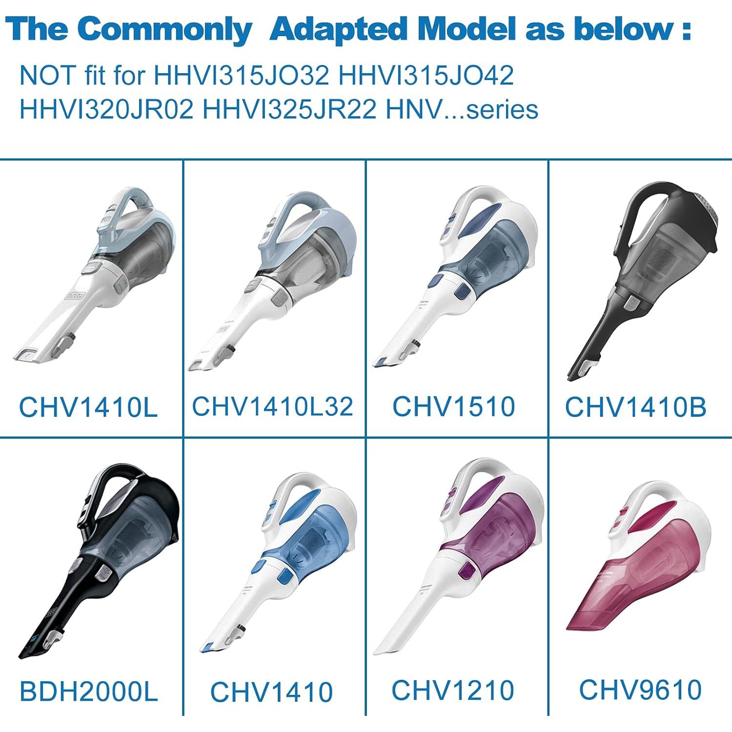 Paquete de 4 Filtros VF110 Black & Decker para Aspiradoras