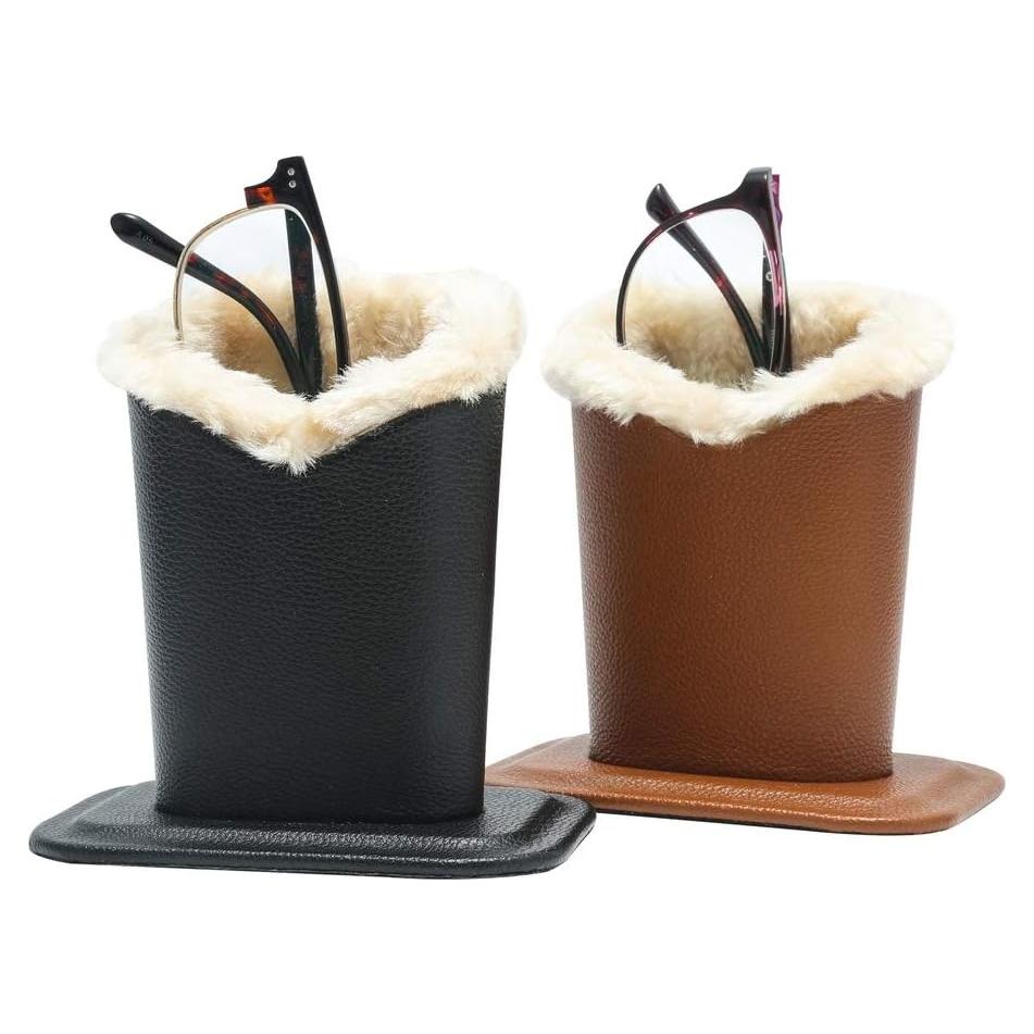 Soportes para Gafas Siveit de Cuero PU - 2 Paquetes