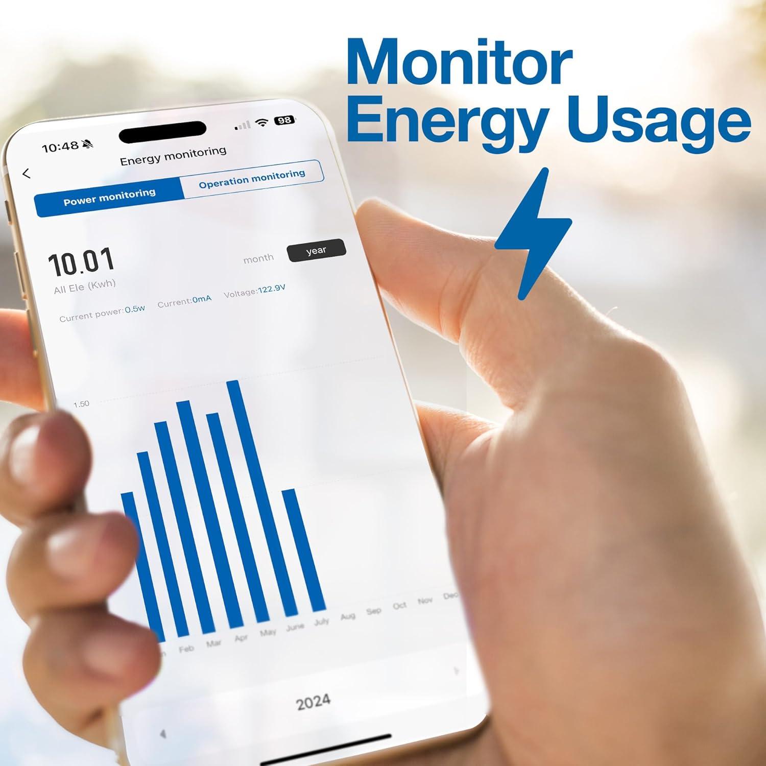 Enchufe Inteligente Intermatic ABRA WiFi y Bluetooth - Control Voz