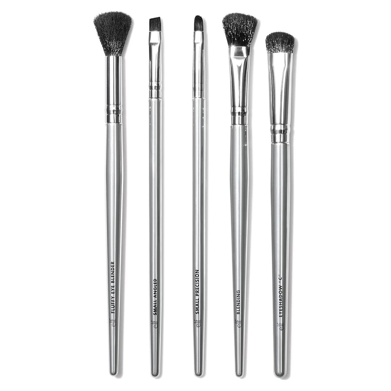 Kit de Brochas para Ojos Ahumados e.l.f. 5 Piezas Vegano