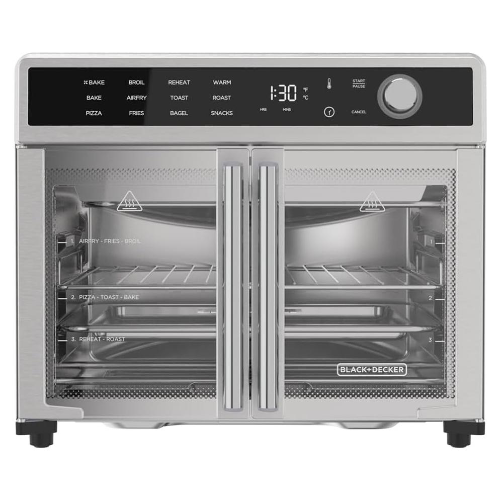 Horno Tostador de Aire BLACK+DECKER Crisp N Bake 12 en 1