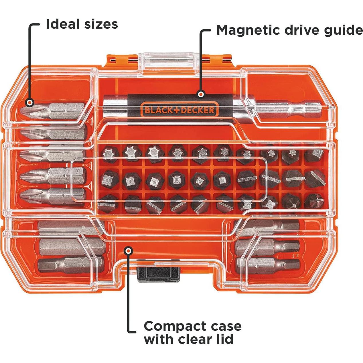 Juego de Puntas de Destornillador BLACK+DECKER 42 Piezas