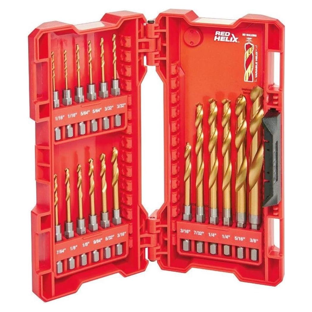 Juego de brocas de titanio Milwaukee 48-89-4680 18 piezas