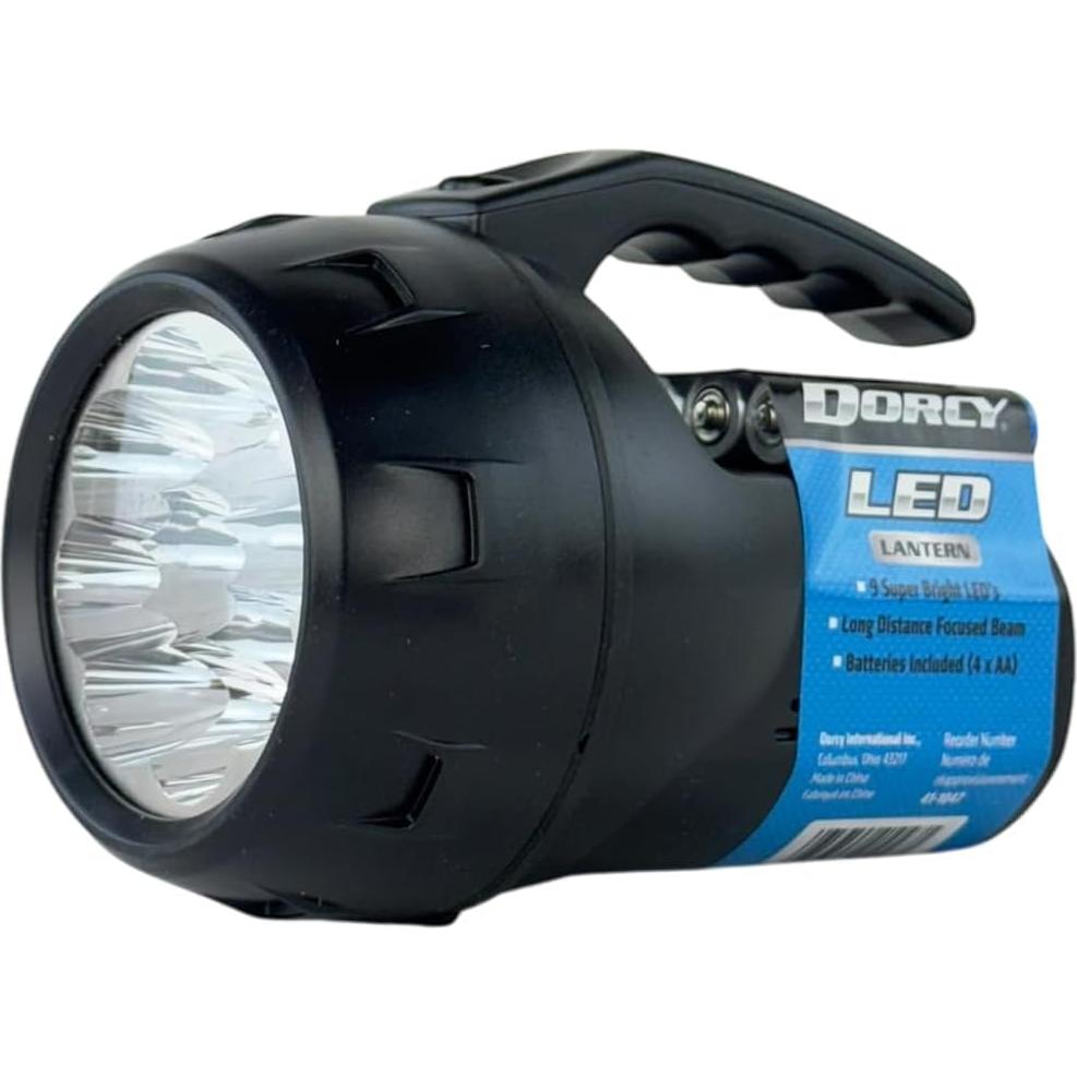 Linterna de Mano Dorcy 9 LED con 4 Baterías AA