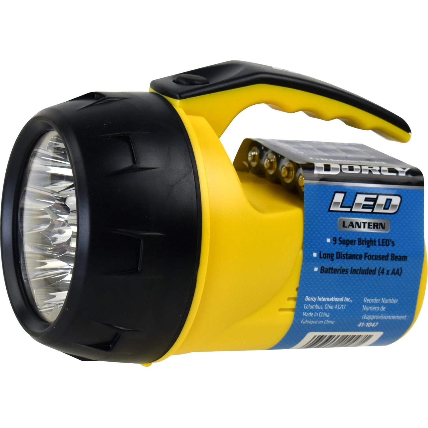 Linterna de Mano Dorcy 9 LED con 4 Baterías AA