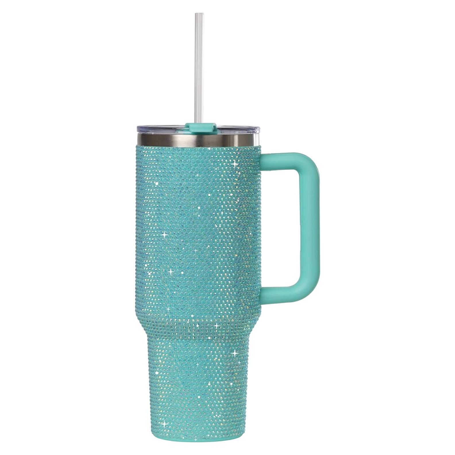 Taza de Acero Inoxidable Sip+Sea 1,18 L con Tapa y Pajilla