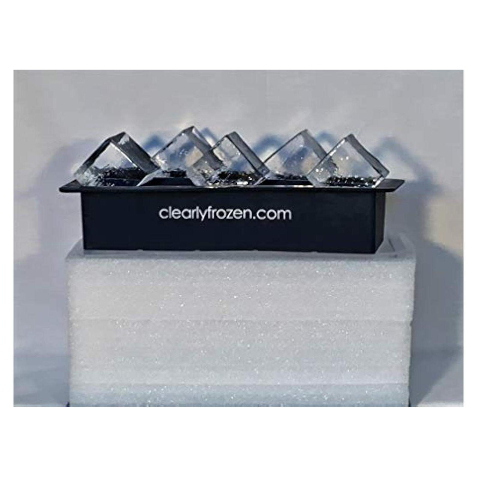 Bandeja de Hielo Transparente ClearlyFrozen 10 Cubos 5 cm