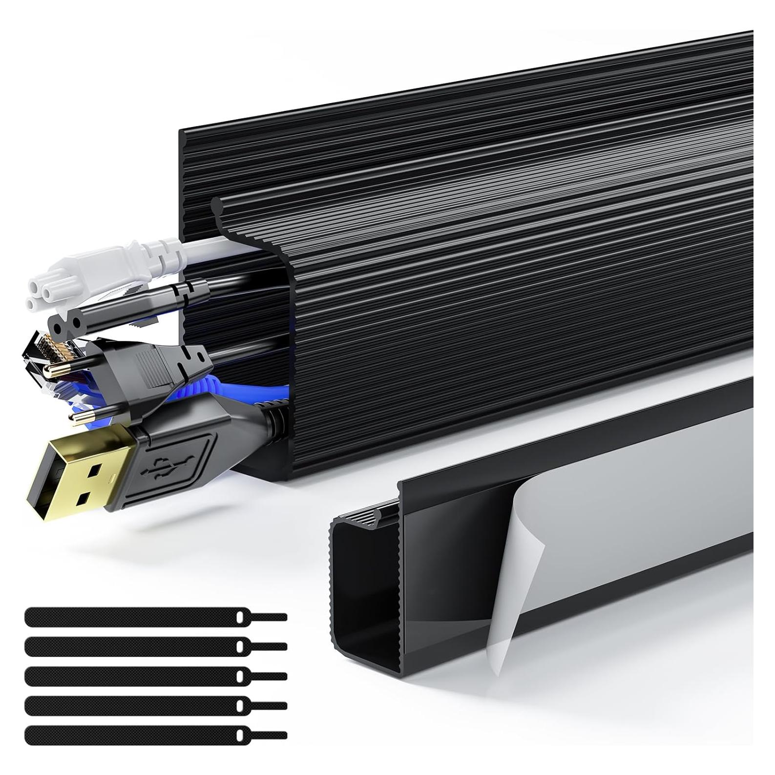 Organizador de Cables Delamu 39.88cm x 2.79cm - Kit Seguro