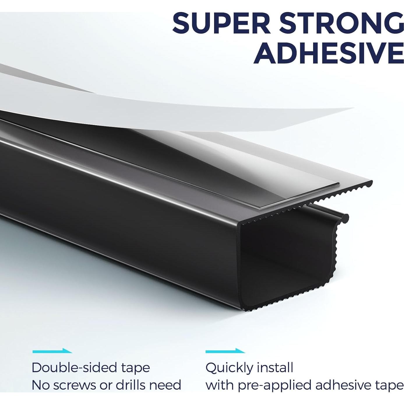 Organizador de Cables Delamu 39.88cm x 2.79cm - Kit Seguro