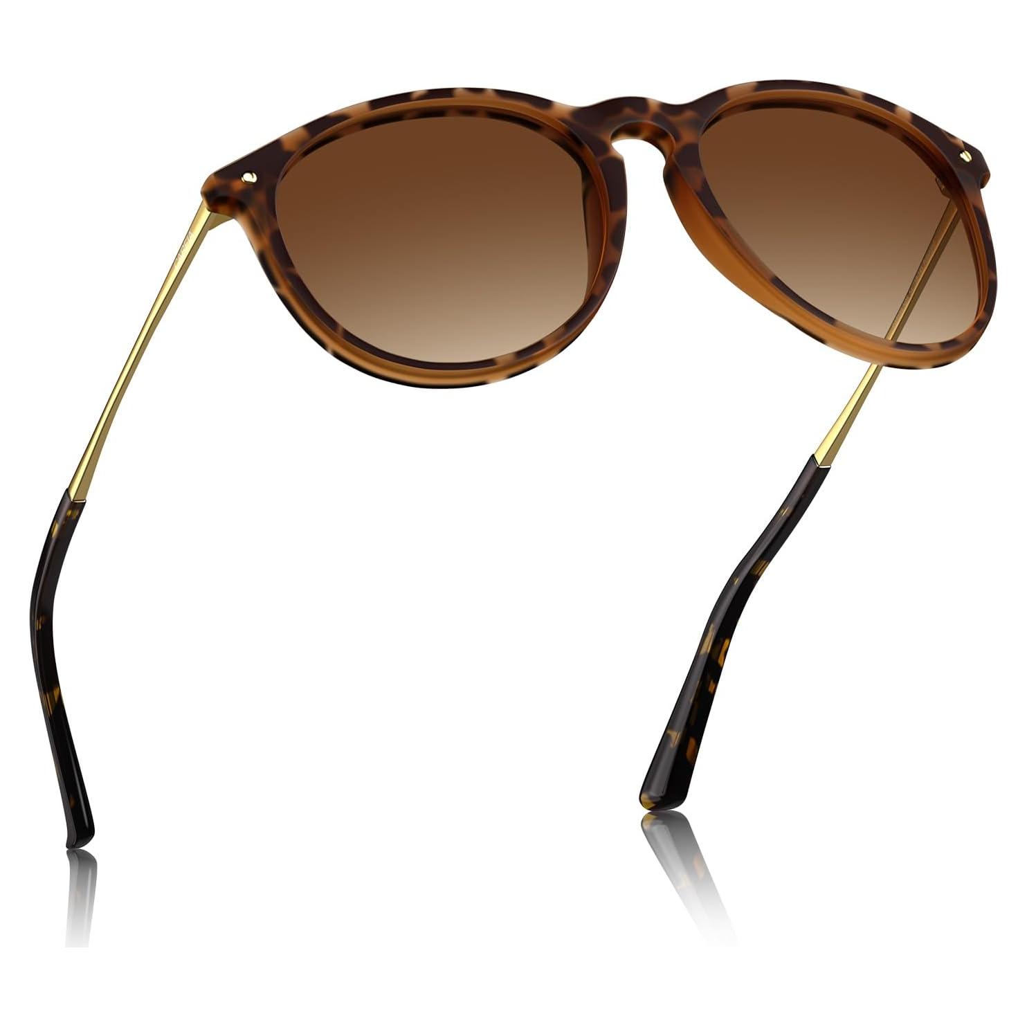 Gafas de sol CARFIA para mujeres UV400 polarizadas marrón