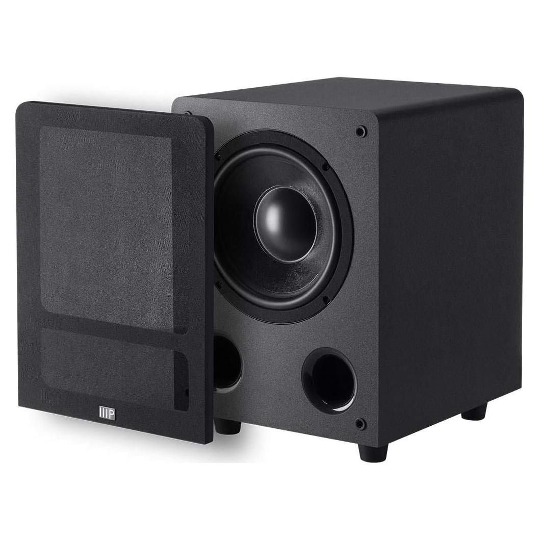 Subwoofer Monoprice 8" 200W Controlador Dinámico Negro