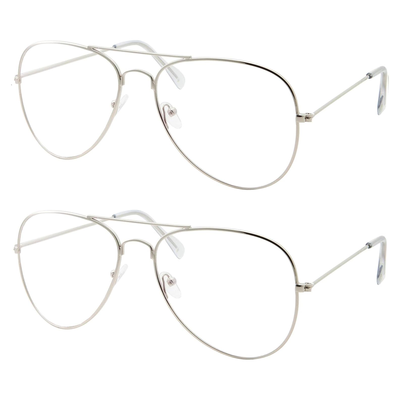 Gafas de computadora antirreflejo UV400 GrinderPUNCH - 2 unidades plateadas