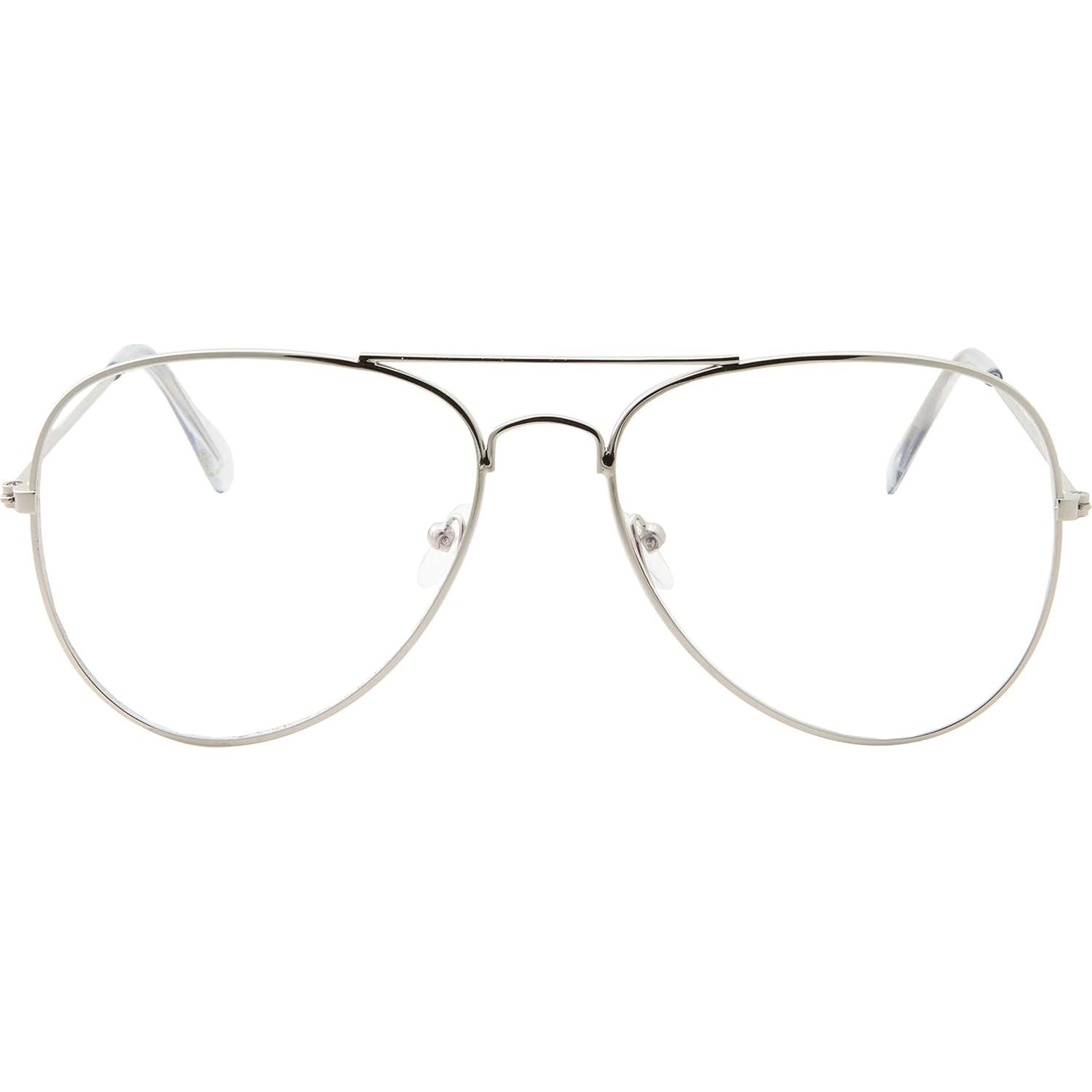 Gafas de computadora antirreflejo UV400 GrinderPUNCH - 2 unidades plateadas