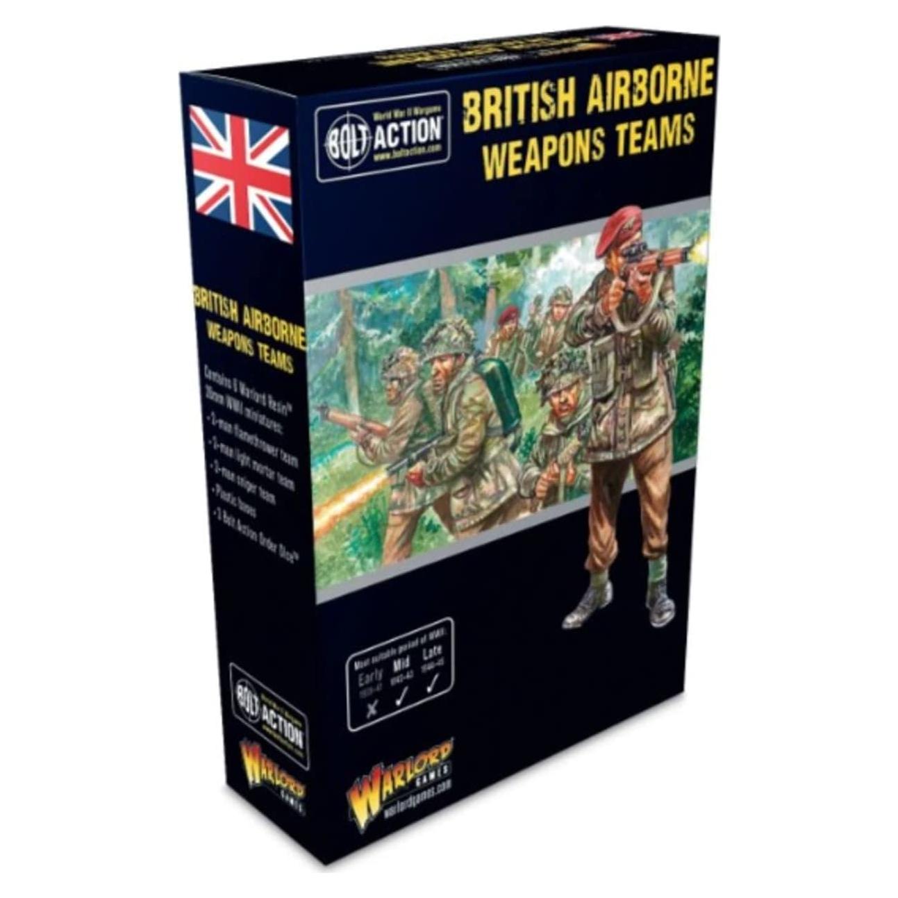 Warlord Games Bolt Action WWII Equipos de Armas Británicos 1:56