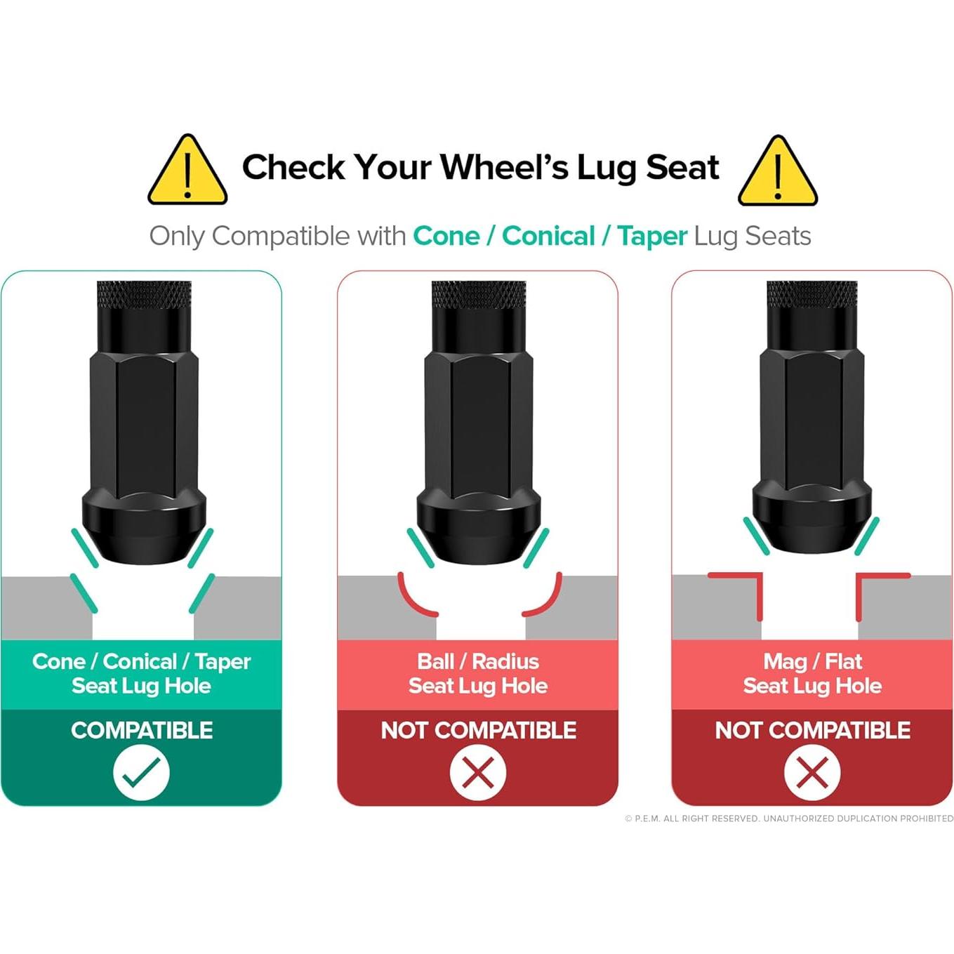 Tuercas de Llenado StanceMagic 20pcs 12x1.5mm Asiento Cónico