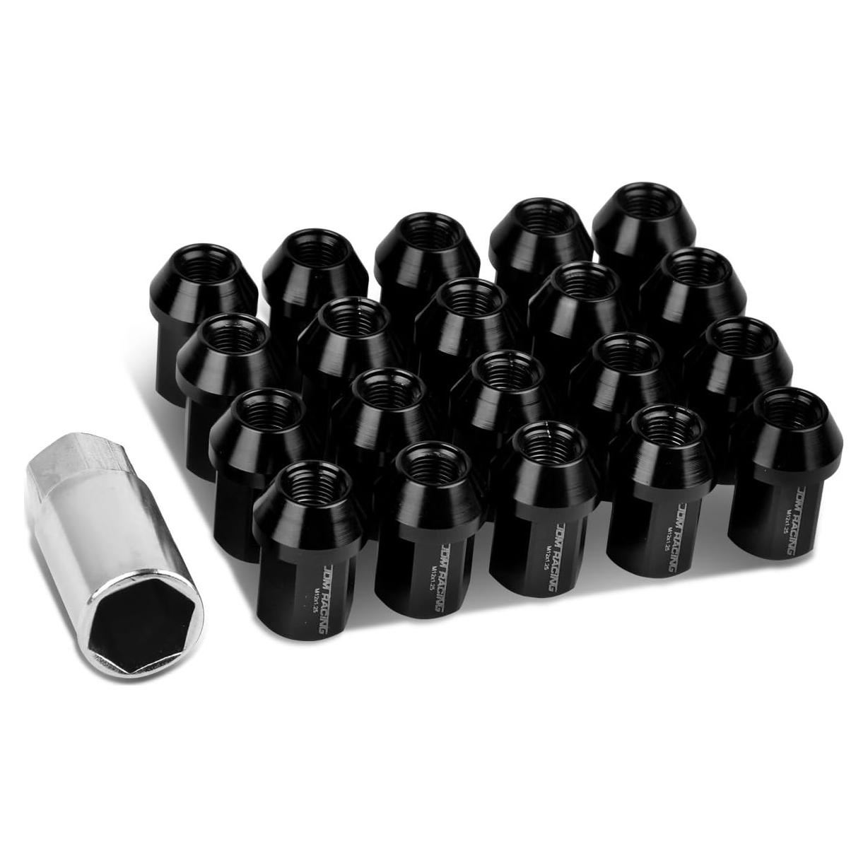 Tuercas de Rueda DNA MOTORING M12 x 1.25 20 Pcs Negro